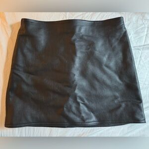 H&M Sleek Black Mini Skirt